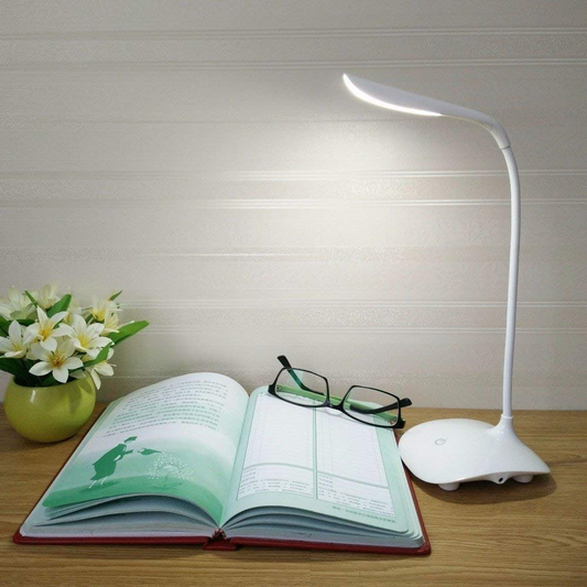 "Smart LED Desk Lamp – Touch Control, Eye-Care, USB Rechargeable & Adjustable Brightness"